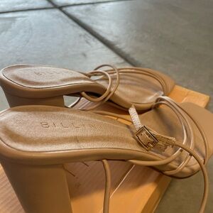 Billini Tan Strappy Heels